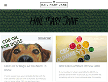 Tablet Screenshot of hailmaryjane.com